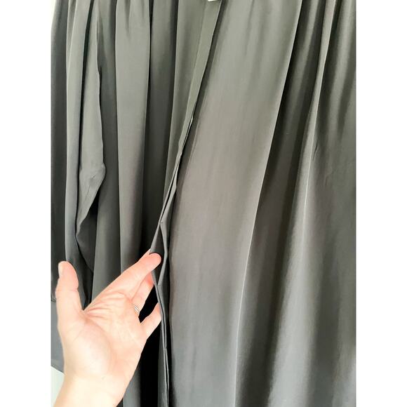 Madewell | NWT | Relaxed Button-Front Mini Dress in True Black | Sz S - Picture 7 of 11